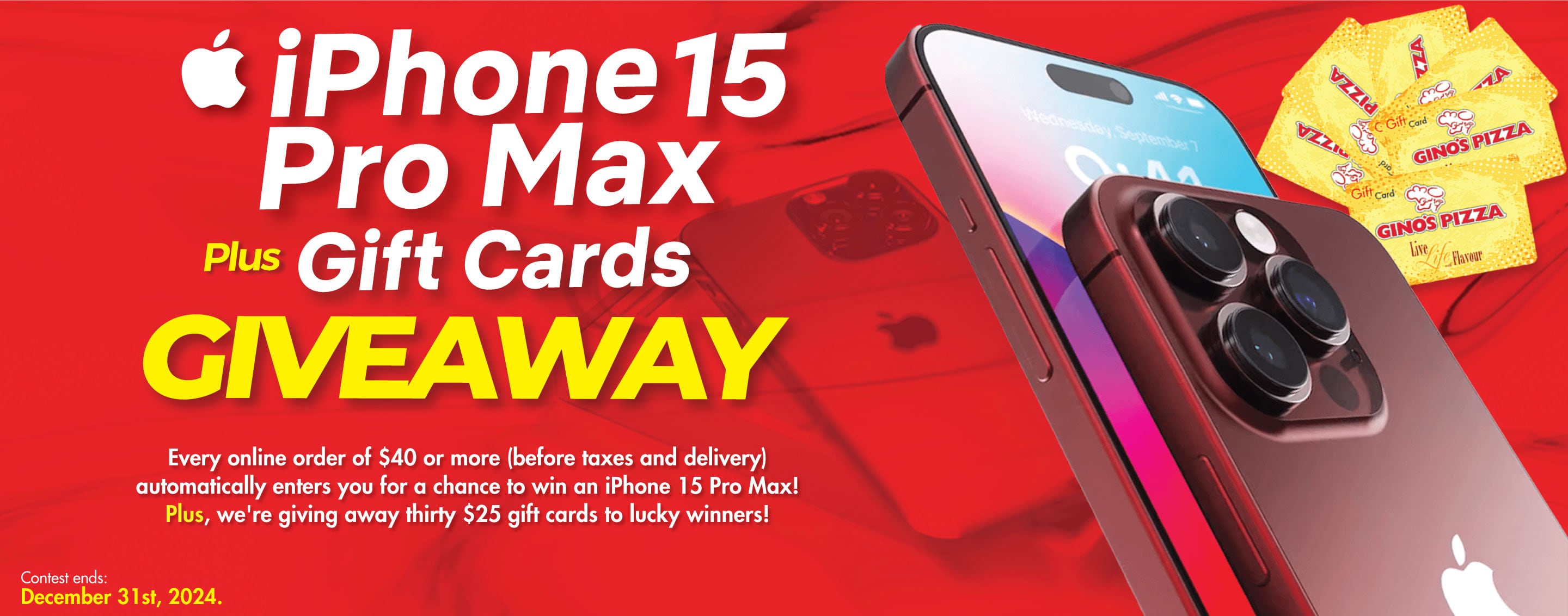 iPhone15 Pro Max + Gift Cards GIVEAWAY